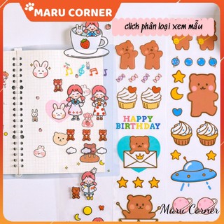 1 Tấm sticker dải dài siêu cute chất liệu không thấm nước chọn mẫu