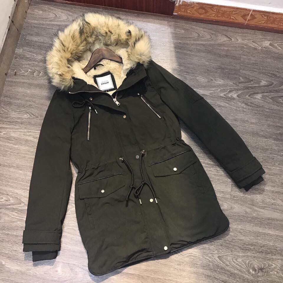 Áo khoác parka rêu