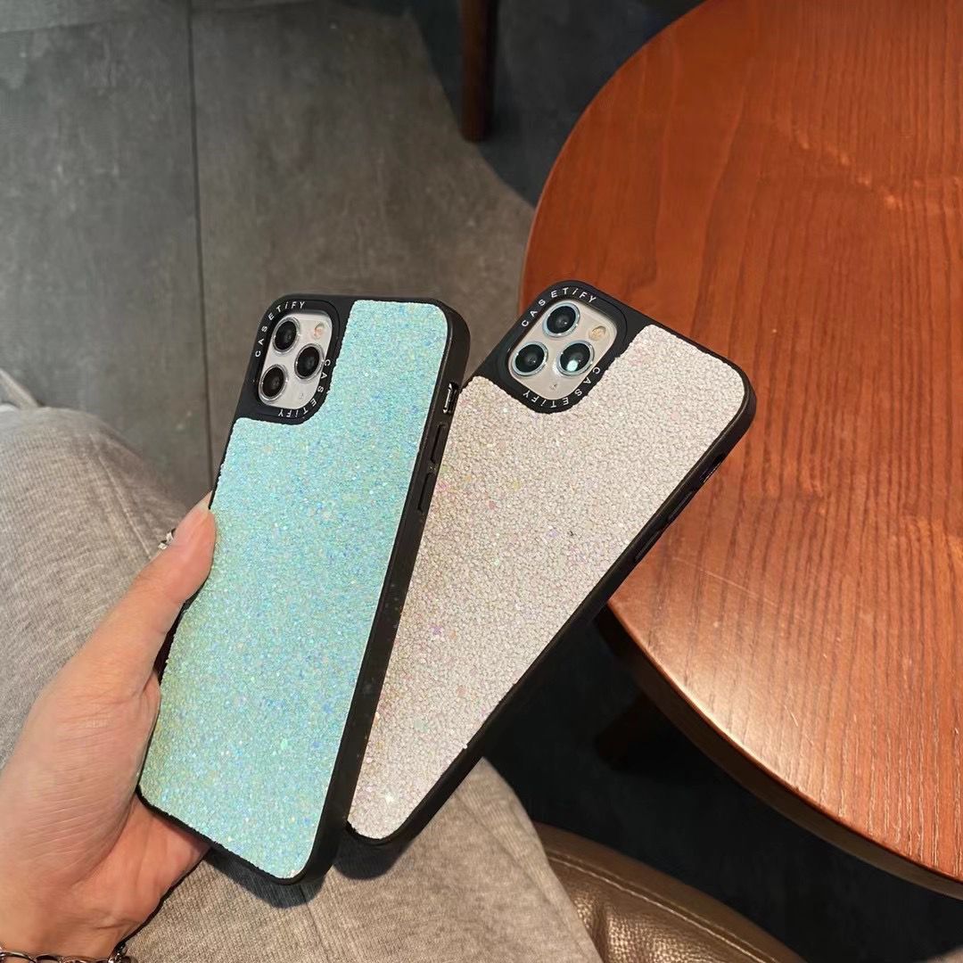 Ốp điện thoại cứng lấp lánh chống sốc bảo vệ toàn diện cho IPhone 12pro max 12mini 11Pro Max XS Max XR SE 2020 7 8 Plus | BigBuy360 - bigbuy360.vn