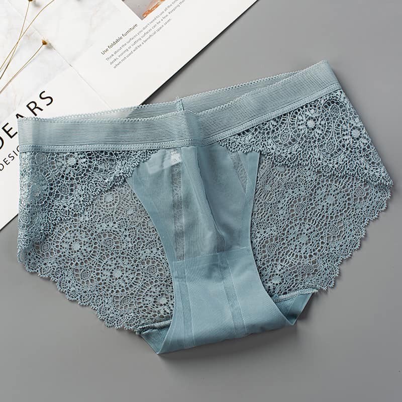 Sét 5 Quần Lót Nữ Đúc Su Pha Ren Hoa Siêu Mềm Mát Đẹp Sexy QL18