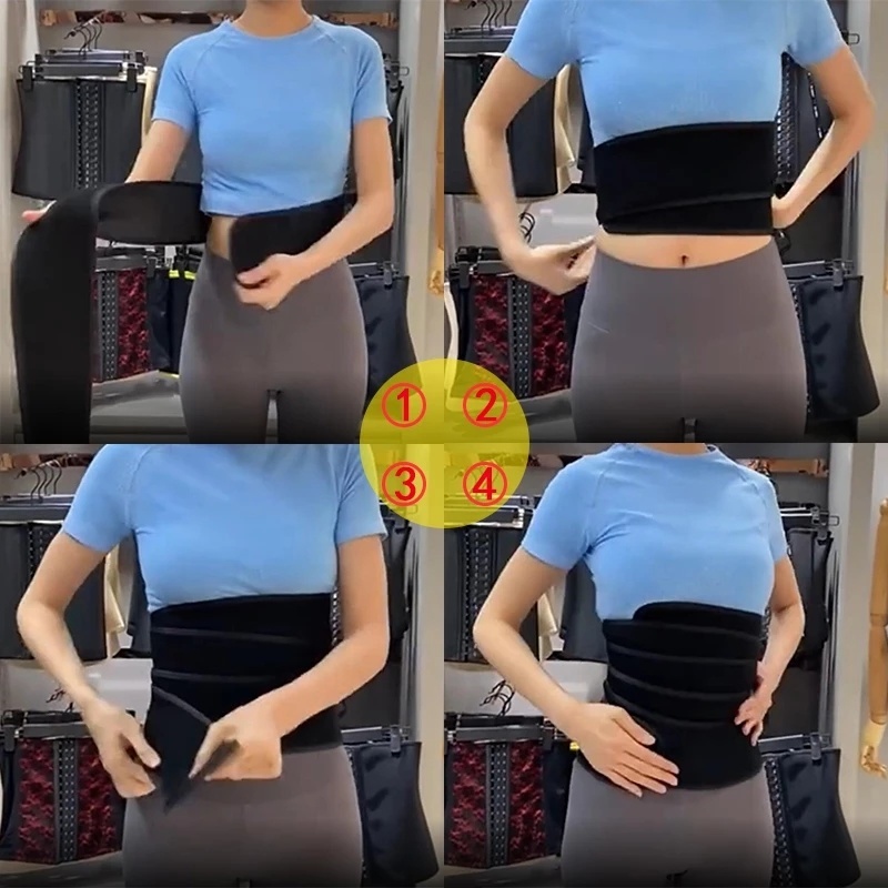 [Hàng mới về] Dây đai nịt bụng/thắt lưng hỗ trợ giảm mỡ bụng định hình cơ thể điều chỉnh được giảm đau thắt lưng dài 5m