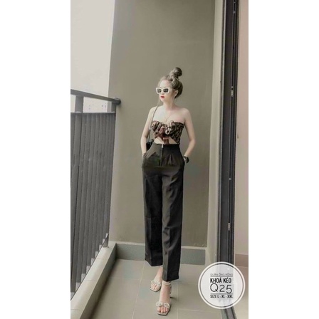 Bigsize Quần ống rộng khoá kéo Q25