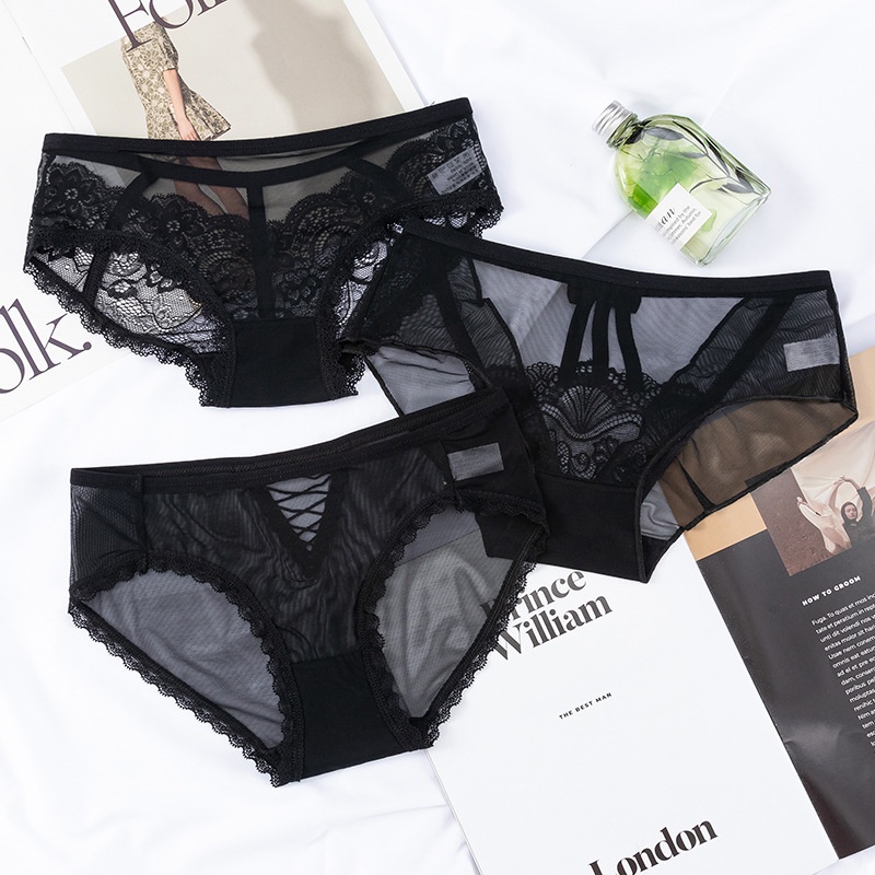 Quần lót nữ sexy ren cotton tinh khiết nóng bỏng gợi cảm KIMCHIBIKINI đồ chip Nữ quyến rũ mềm mại thoáng mát QL167