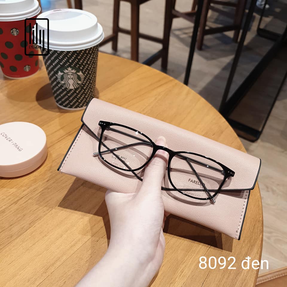Gọng kính cận nam nữ Lilyeywear nhựa dẻo, mắt tròn vuông, nhiều màu - 8092 | BigBuy360 - bigbuy360.vn