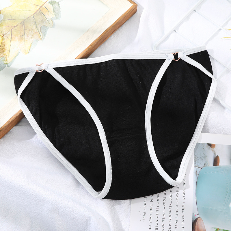 Quần lót LEVAO bằng cotton graphene màu đơn sắc eo thấp chống vi khuẩn cho nữ