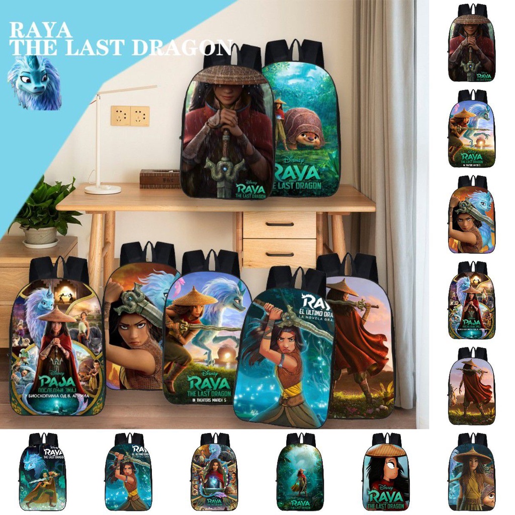 Ba Lô Đi Học / Du Lịch Họa Tiết Hoạt Hình The And Raya Last Dragon Cho Bé