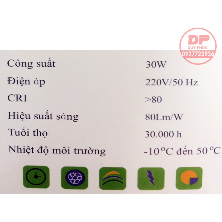 BÓNG ĐÈN LED 20W - 30W SIÊU SÁNG - TIẾT KIỆM ĐIỆN - LOẠI TỐT