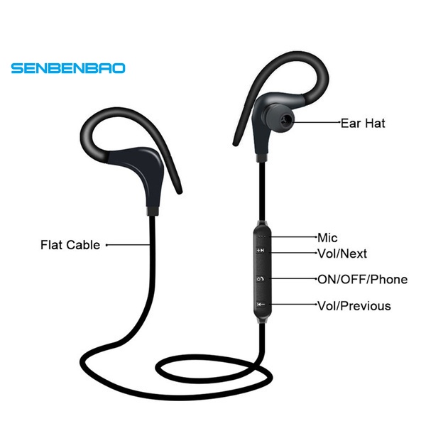 Tai Nghe Nhét Tai Bluetooth Có Dây Đeo Cổ Chống Thất Lạc
