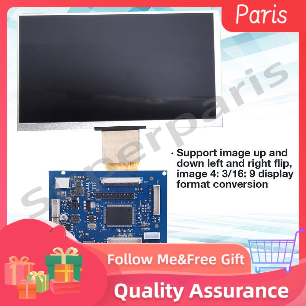 Bộ màn hình LCD TFT 1024 * 600 7 inch có kết nối HDMI VGA cho máy Raspberry Pi 3