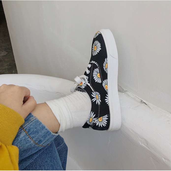 [ CÓ SẴN ] ⚡️ GIÀY CỔ THẤP NỮ ULZZANG HOA CÚC, GIÀY VẢI HOT 2019 ( Ảnh thật đầu tiên ) | BigBuy360 - bigbuy360.vn