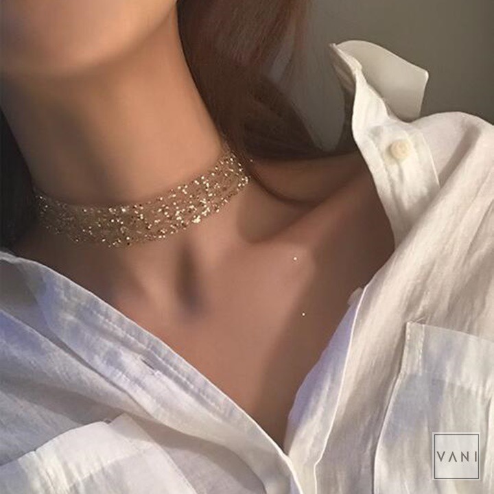 Choker Vòng Cổ Lấp Lánh Lưới Kim Tuyến Sexy - Vani Store