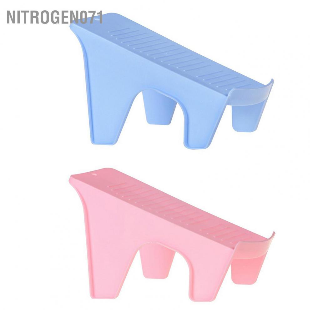 Nitrogen071 Shoe Stacker Double Layers Space Saving Durable PP Simple Design Tidy Orderly Storage Slots for Home Office Hotel