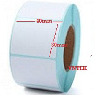 Tem dán cốc trà sữa 5 cuộn 40x30mm - tem dán ly 40x300m