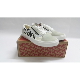 Vans old skool trắng da lộn mới (ảnh thật, tặng tất, full box)