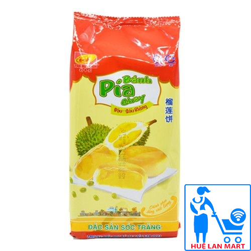 Bánh Pía chay đậu-sầu riêng Tân Huê Viên túi 400g - Đặc sản Sóc Trăng