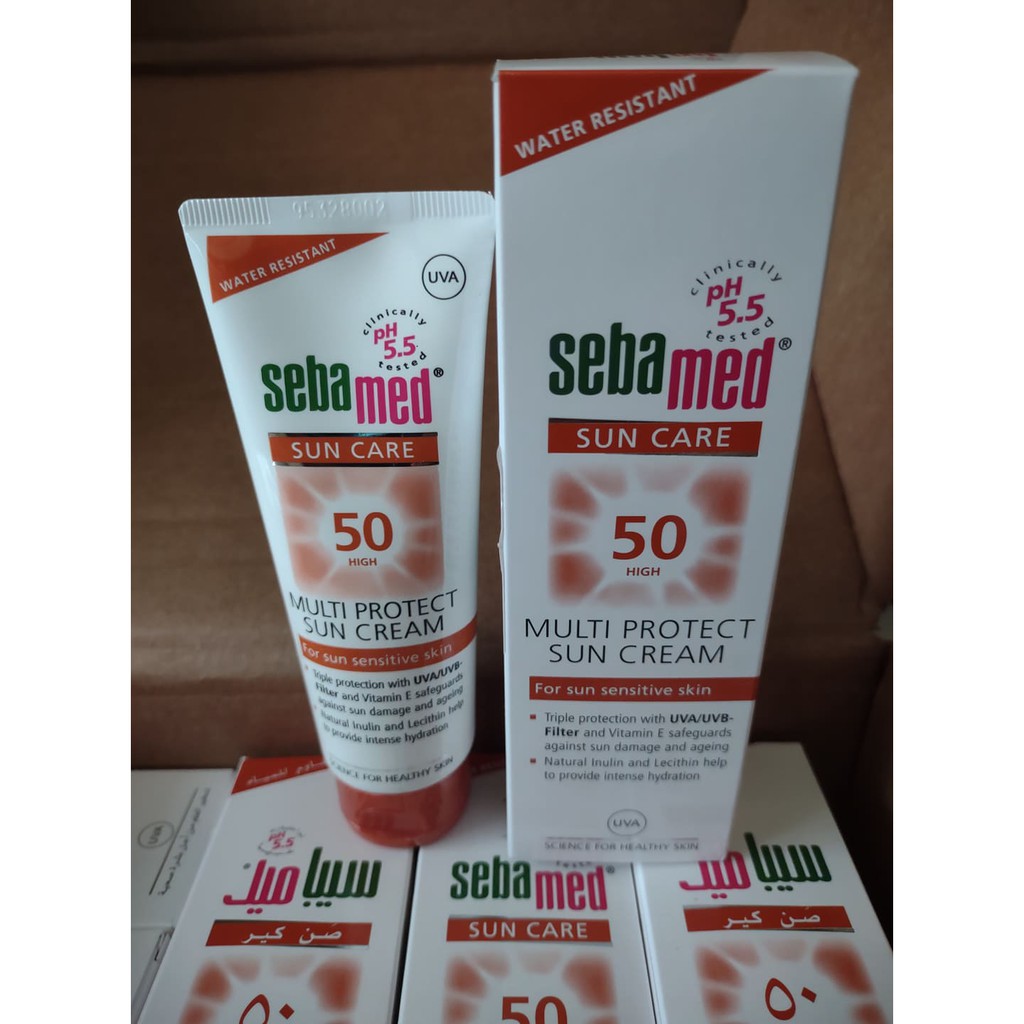 Kem chống nắng cho da nhạy cảm Sebamed Multi Protect (Đức) spf50+ 75ml - da mặt và toàn thân
