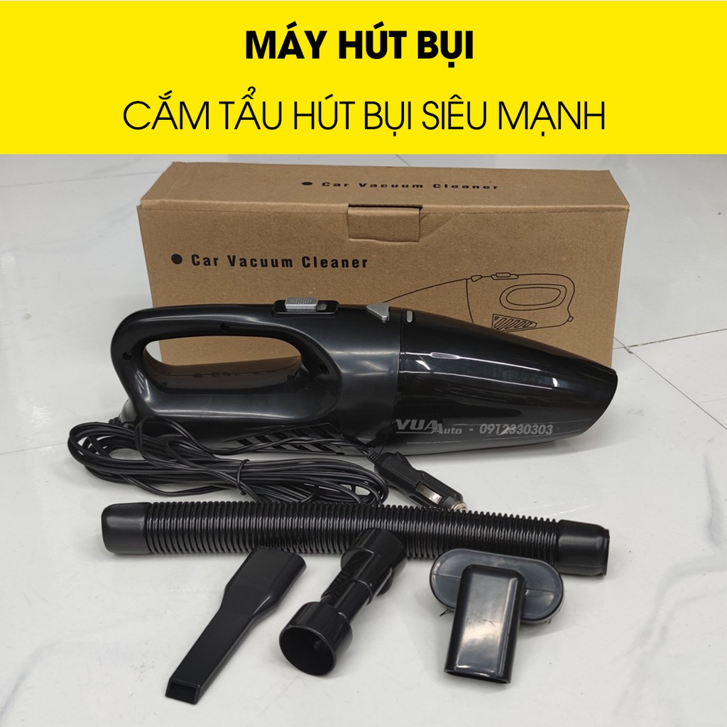 Máy hút bụi ô tô cầm tay VuaAuto cắm tẩu 12v, công suất 120w hút bụi nhanh mạnh tiện lợi, giúp xe ô tô luôn sạch sẽ
