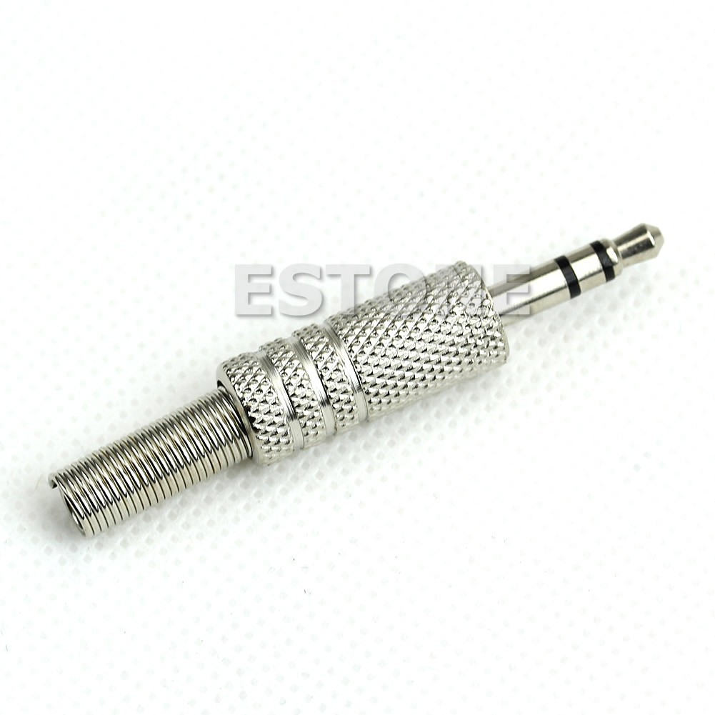 Set 5 đầu cắm âm thanh 3.5mm 1/8&quot; TRS tiện dụng chất lượng cao