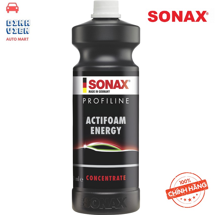 Nước Rửa Xe Bọt Tuyết SONAX 618300 PROFILINE ActiFoam Energy Sạch vết bẩn cứng đầu ,không gây hại cho bề mặt sơn của xe,