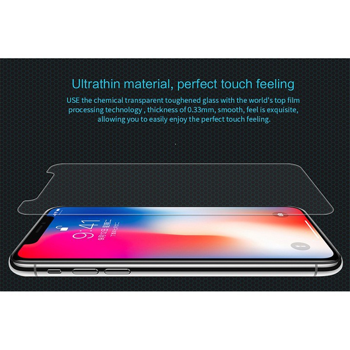 [Mã ELFLASH5 giảm 20K đơn 50K] MIẾNG DÁN CƯỜNG LỰC IPHONE X - XS NILLKIN AMAZING H CHÍNH HÃNG HÀNG CHUẨN