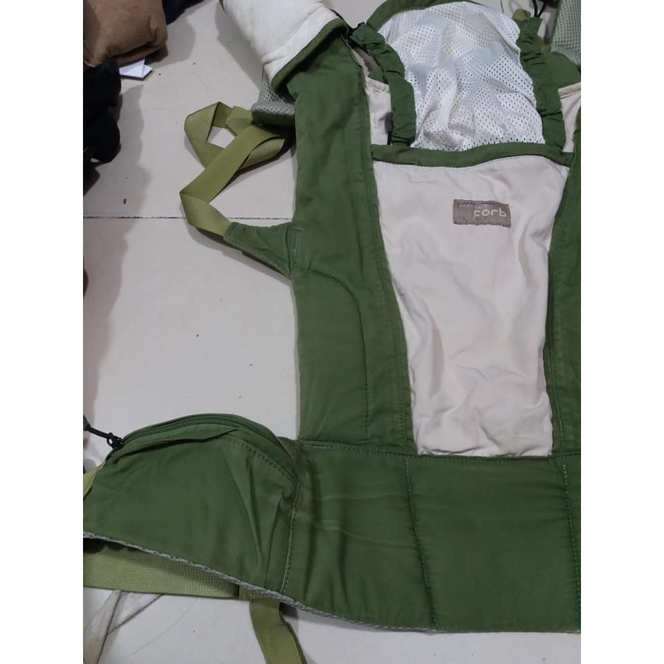 Địu trợ lực lưng lưói forb xanh lá cho bé ms10