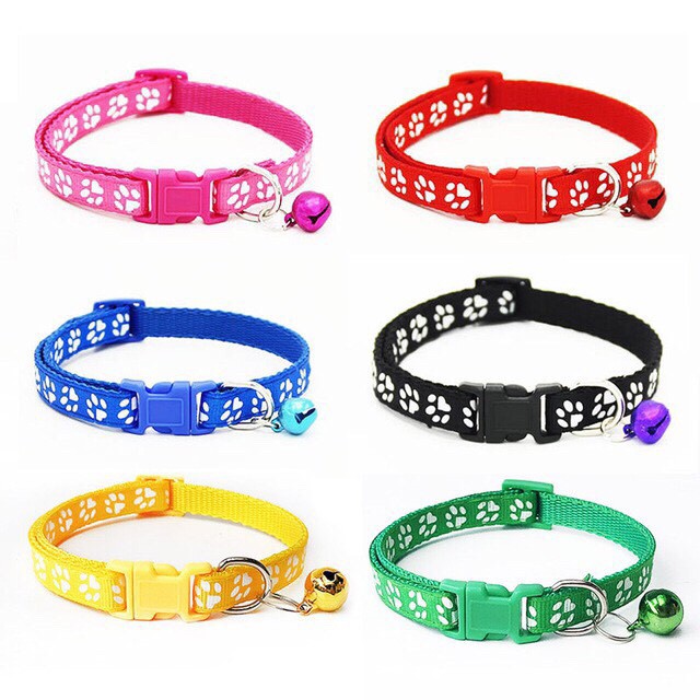 Vòng Cổ Chuông Hình Chân Chó Cho Chó Mèo