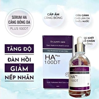 Serum cấp nước cho da dr.sunmi 100ml care ha plus 100dt duel hyaluronic acid essence