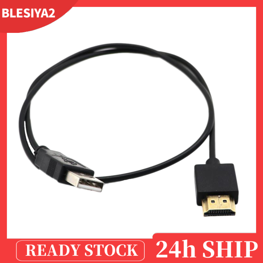 [BLESIYA2]19   1.4 Male to USB 2.0 Plug Adapter Connector Charger Converter Cable