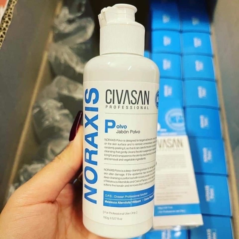 Tẩy Da Chết Civasan Enzyme Noraxis Polvo- làm sạch sâu, loại bỏ lớp sừng, kích nhiệt cho da, phù hợp cho da nhạy cảm