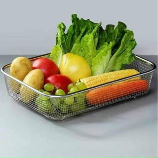 Rổ lưới inox chữ nhật siêu tiện dụng