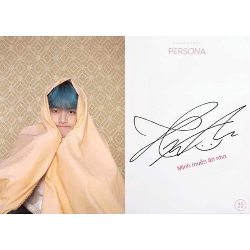 Poscard Tae, Jungkook, RM, JHOPE, Jimin album Persona off