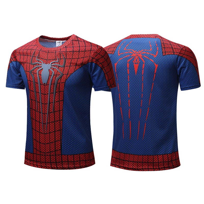 Áo Thun Tay Ngắn In Hình Người Nhện Marvel Thời Trang Cho Nam