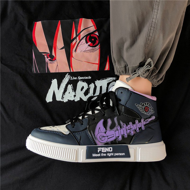 [Mã FAGREEN245 giảm 10% tối đa 30K đơn 99K] Giày thể thao bóng rổ jordan Air Force 1 họa tiết ninja naruto Size 35-44 | BigBuy360 - bigbuy360.vn