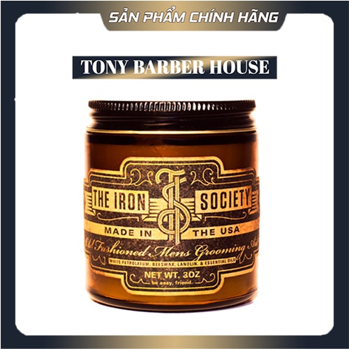 Pomade tạo kiểu tóc The Iron Society Old Fashioned Men's Grooming Aid 89ml