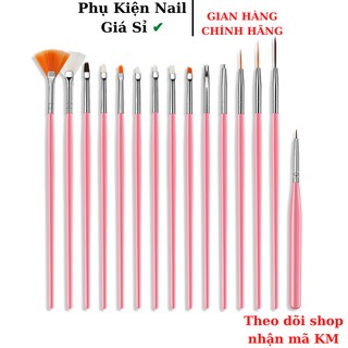 Bộ cọ 15 cây, Bộ cọ vẽ móng nghệ thuật 15 cây nail