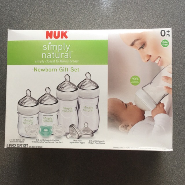 set bình sữa Nuk simply natural - Nuk simply gift set