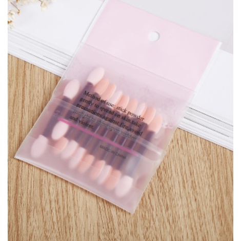 [Set 10 chiếc] Cọ đánh phấn mắt/ môi 2 đầu chất lượng cao DUASHOP