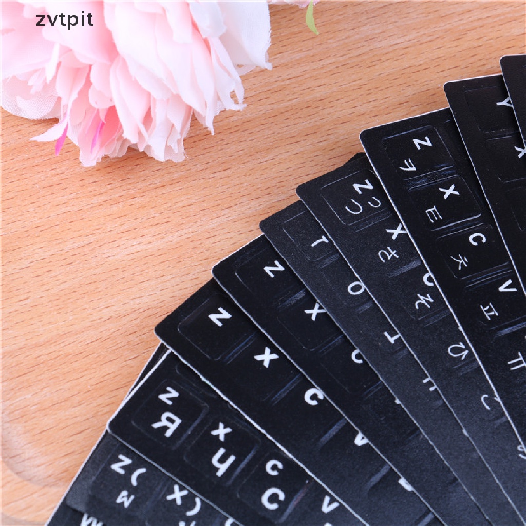 [ZVPT] Standard Layout Stickers For Computer Laptop Keyboard Sticker A lot Language   DSF