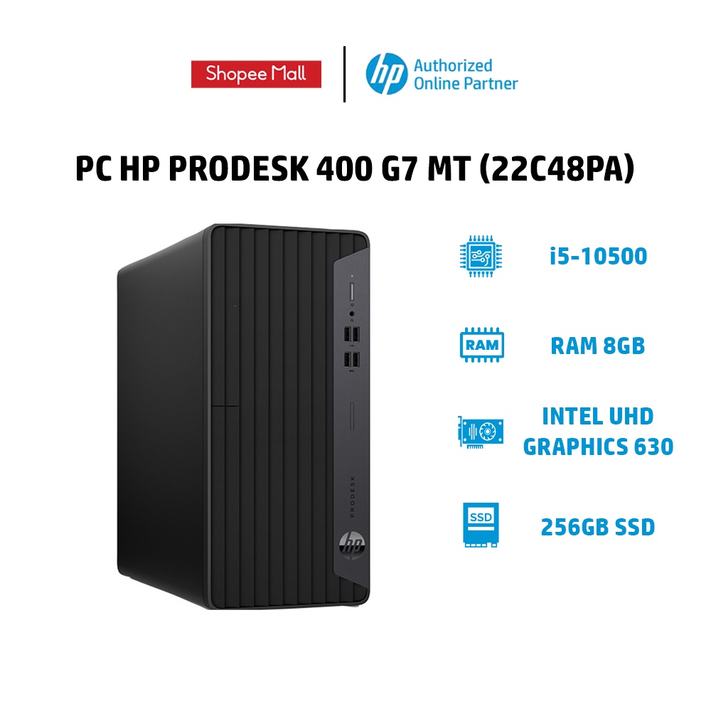 [ELMALL1TR giảm 5%] PC HP ProDesk 400 G7 MT (22C48PA) (i5-10500 | 8GB | 256GB |Win 10