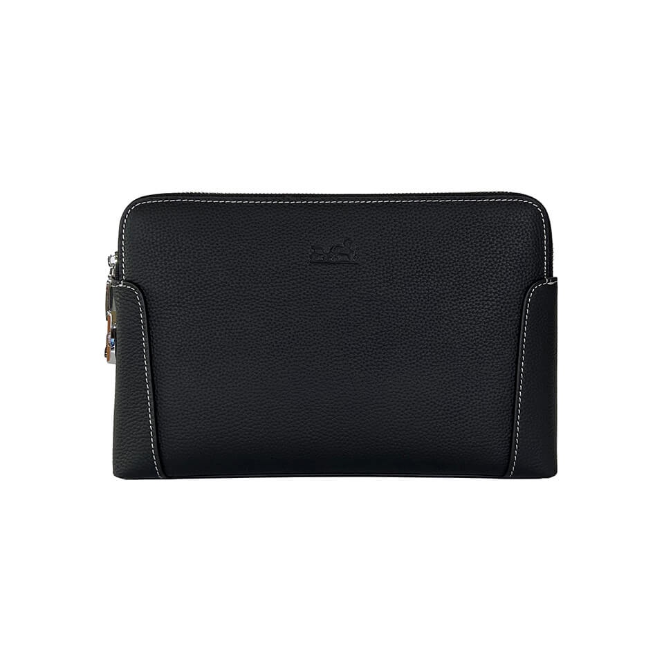 Clutch Cầm Tay Nam Da Bò Khóa Số Hermes VHM03