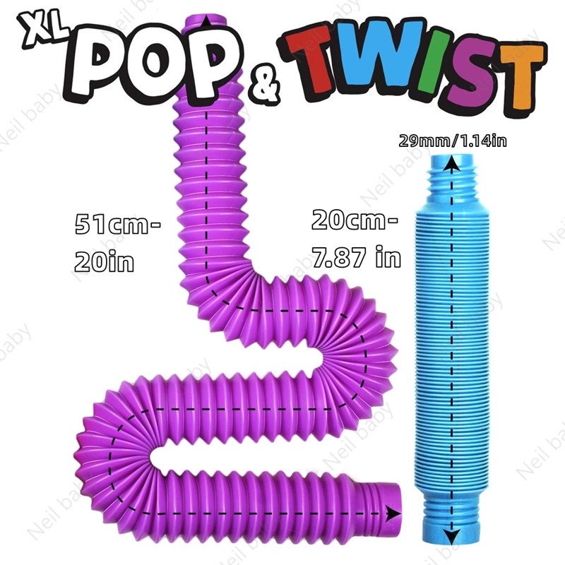 Ống Pop, đồ chơi trẻ em,đồ chơi giáo dục đồ chơi giác quan cho trẻ tự kỷ giảm căng Đồ Chơi Ống Co Giãn 29MM Dành Cho Trẻ Em Đồ chơi ống kéo giãn giải tỏa căng thẳng cho trẻ tự kỷ Đồ chơi ống gấp nếp kéo tạo hình giảm căng thẳng vui nhộn