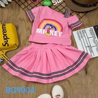 ❤ Thời trang trẻ em ❤ Set chân váy Mickey cầu vòng xinh cho bé