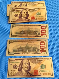 Tiền 100 usd plastic  ( 2 mặt )