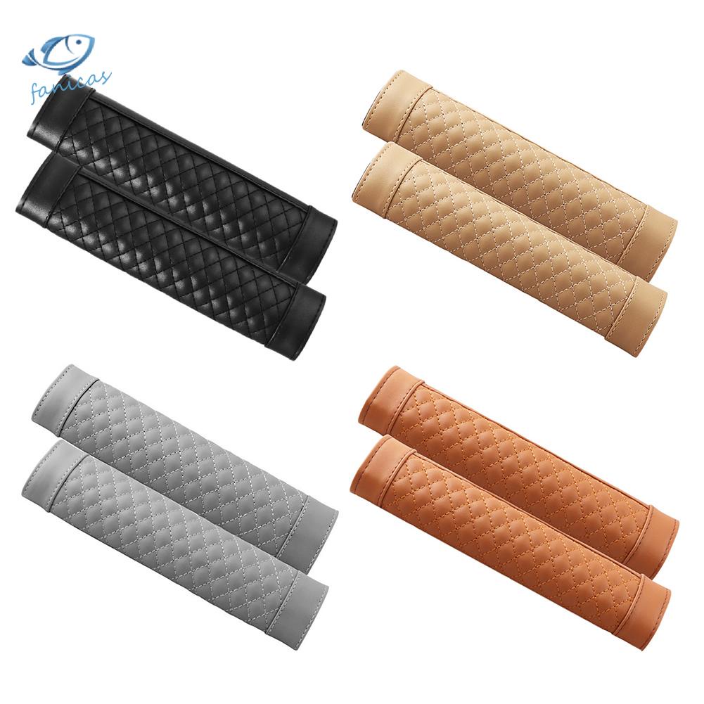 Set 2 Đệm Bọc Dây An Toàn Xe Hơi Bằng Da PU