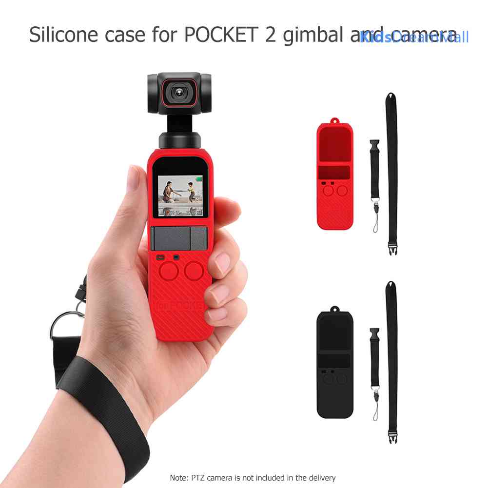 Vỏ Bảo Vệ Bằng Silicon + Dây Đeo Cổ Cho DJI Pocket 2