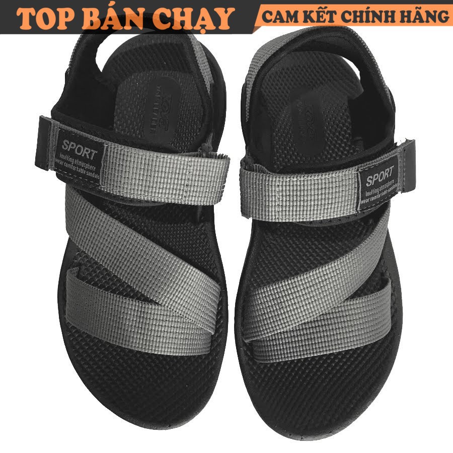 Giày xăng đan nữ quai chéo vải dù cotton RV871G - Sandal nữ Rova