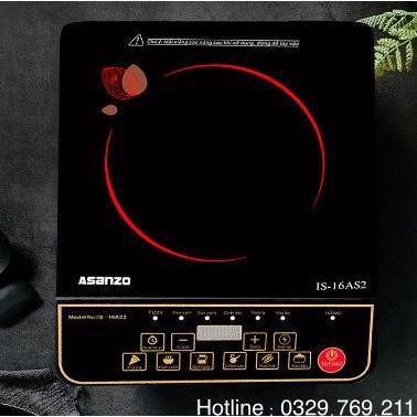 BẾP HỒNG NGOẠI Asanzo IS-16AS2, thích hợp tất cả các loại nồi