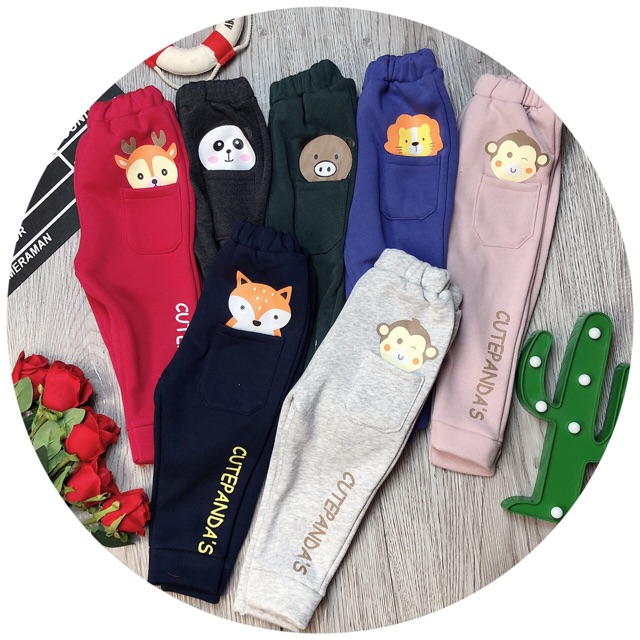 Quần Nỉ Túi Gấu QATE237 cho bé | BigBuy360 - bigbuy360.vn