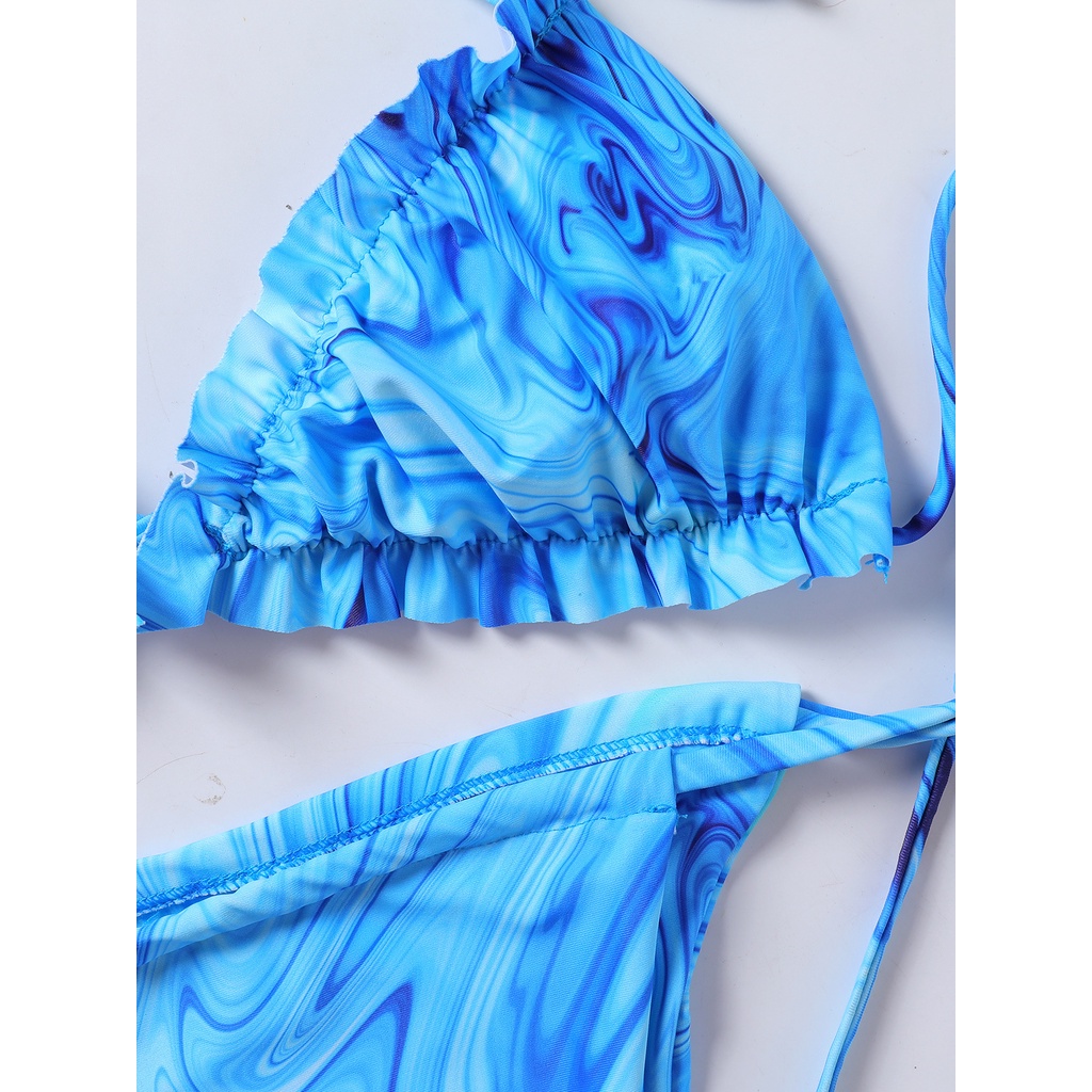 [BKN1497] &lt;ÂU&gt; SET BIKINI XANH BLUE LOANG