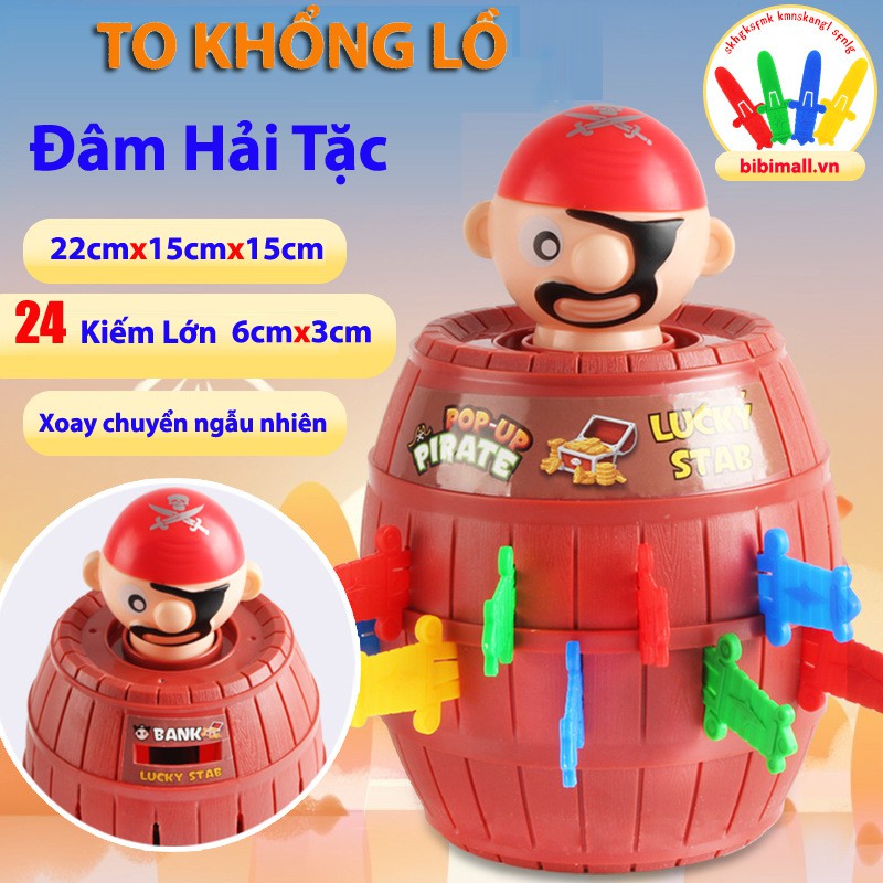 Đồ chơi đâm hải tặc size lớn khổng lồ 24 kiếm 22cm